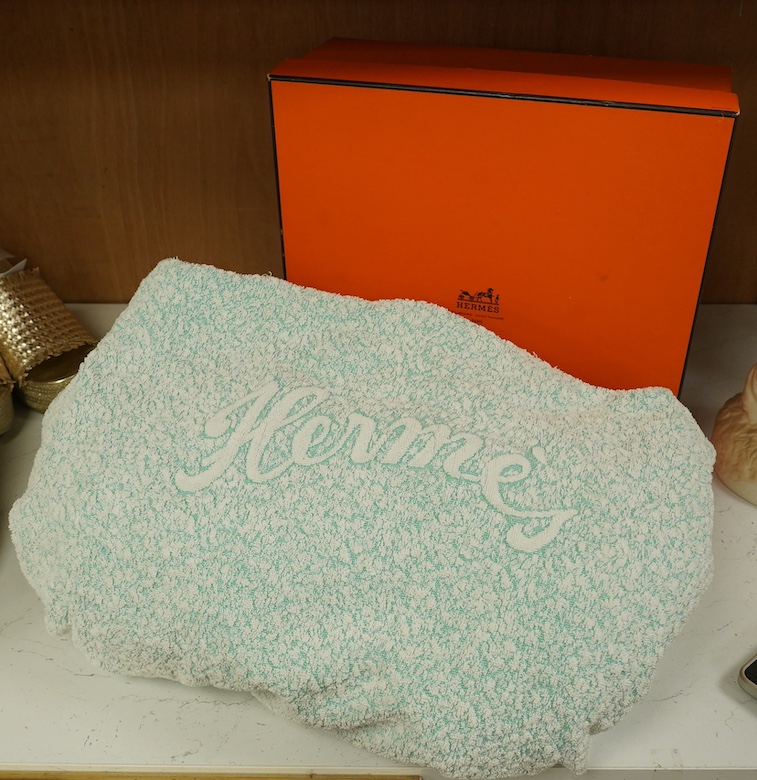 A Hermes bathrobe, with original box, size XL